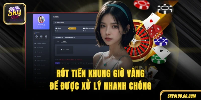 Rút tiền khung giờ vàng để được xử lý nhanh chóng